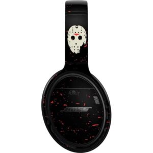 skinit decal audio skin compatible with bose quietcomfort 35 headphones - officially licensed warner bros friday the 13th design