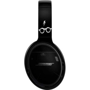 skinit decal audio skin compatible with bose quietcomfort 35 ii headphones - officially licensed warner bros harry potter scar and glasses design