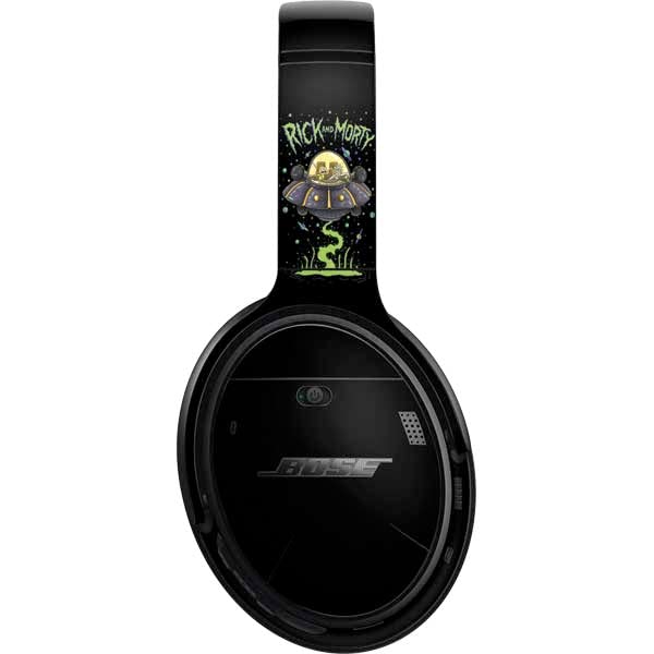 Skinit Decal Audio Skin Compatible with Bose QuietComfort 35 Headphones - Officially Licensed Warner Bros Rick and Morty Spaceship Design