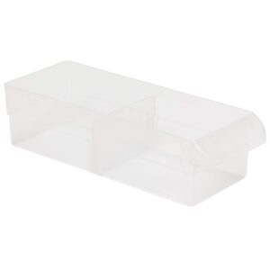 Akro-Mils 40716 Width Dividers for Plastic Storage Hardware and Craft Cabinet Small Drawers, (16-Pack), Clear, White