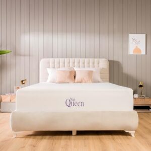 napqueen 8 inch cooling gel king size medium firm memory foam mattress, bed in a box, nq72