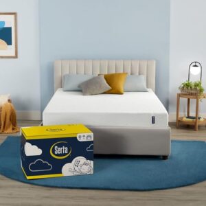 serta - 7 inch cooling gel memory foam mattress, king size, medium-firm, supportive, certipur-us certified, 100-night trial - for ewe white
