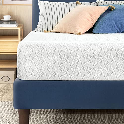 Best Price Mattress 11 Inch Signature Gel Memory Foam Mattress, Cooling Gel Infusion, King, White