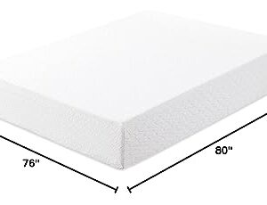 Best Price Mattress 11 Inch Signature Gel Memory Foam Mattress, Cooling Gel Infusion, King, White