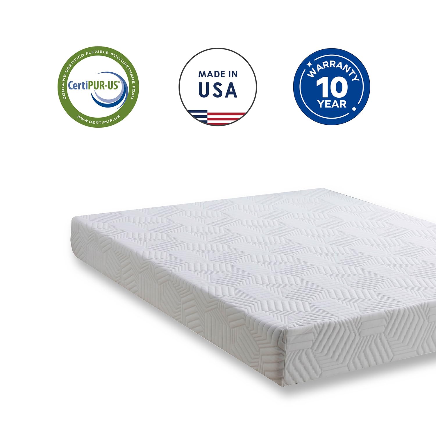 AnwickNomo 10 Inch Green Tea Cooling Gel Memory Foam Mattress, Mattress in a Box, Pressure Relieving for Motion Isolation and Cool Sleep, CertiPUR-US Certified, King Size Mattress, Medium Firm (King)