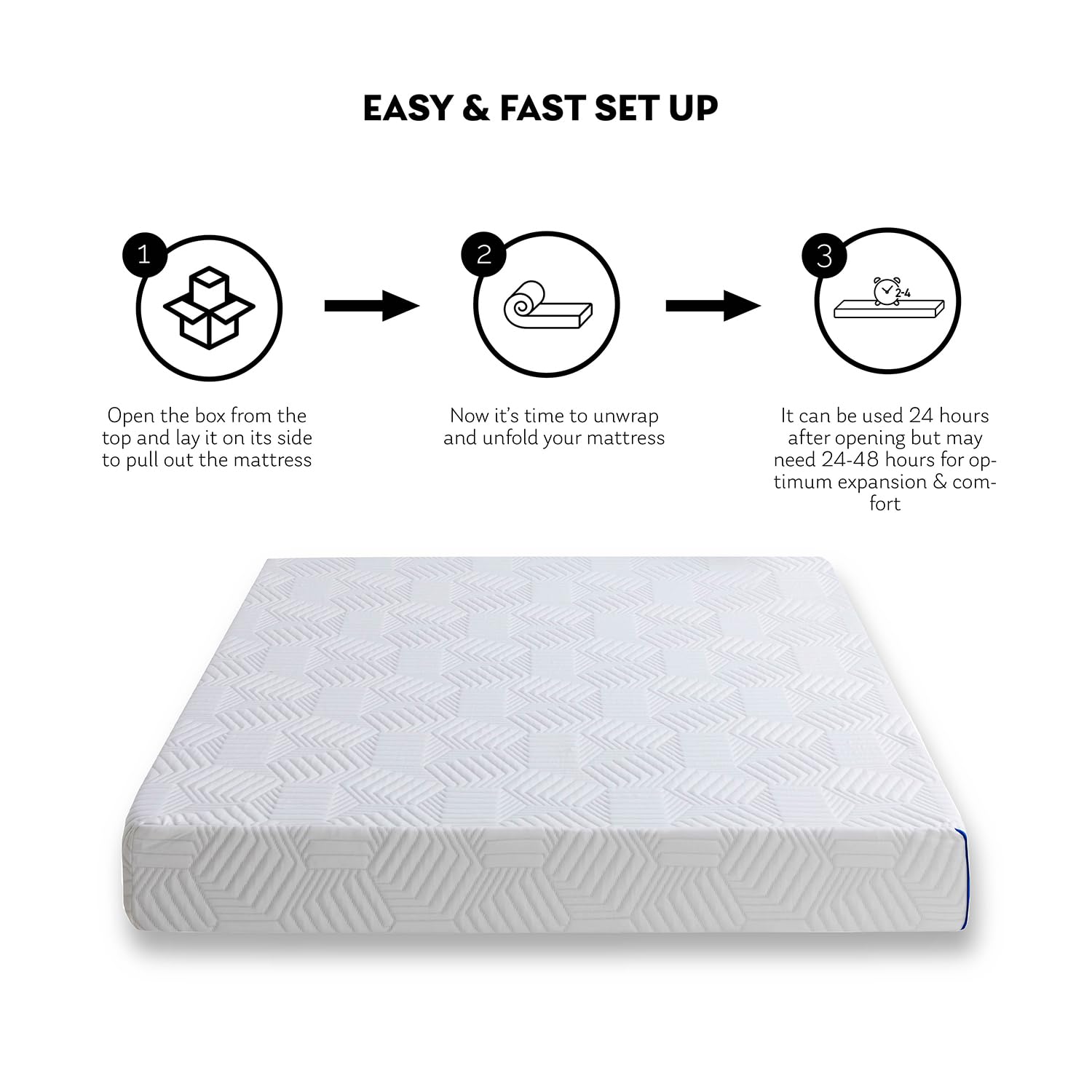 AnwickNomo 10 Inch Green Tea Cooling Gel Memory Foam Mattress, Mattress in a Box, Pressure Relieving for Motion Isolation and Cool Sleep, CertiPUR-US Certified, King Size Mattress, Medium Firm (King)