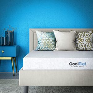 classic brands cool gel memory foam 8-inch mattress, certipur-us certified, mattress in a box, king, white