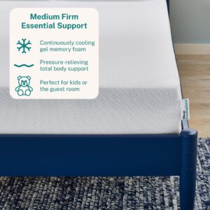 Sleep Innovations Marley 8 Inch Cooling Gel Memory Foam Mattress, King Size, Bed in a Box, Medium Firm Support