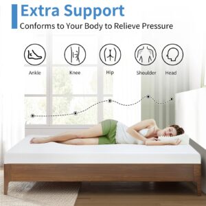 CL.HPAHKL Gel Memory Foam Mattress 6 inch King Size Mattress with Removable Soft Cover Medium Firm Mattresses CertiPUR-US Certified/Bed-in-a-Box for Cool Sleep Relieving Pressure Relief