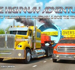 The Highway Adventure with Wilson the Semi-Truck & Bob the Truck | Space Rocket Delivery