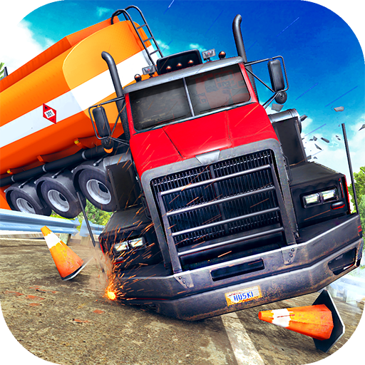 Beam Drive Semi Truck Crash Test Simulator - Truck Games 3D