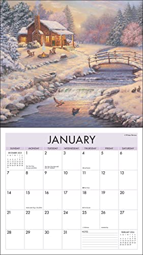 Thomas Kinkade Studios 2024 Deluxe Wall Calendar