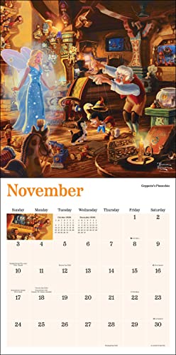 Disney Dreams Collection by Thomas Kinkade Studios: 2024 Wall Calendar