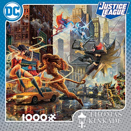 Ceaco - Thomas Kinkade - DC Comics - Women of DC - 1000 Piece Jigsaw Puzzle