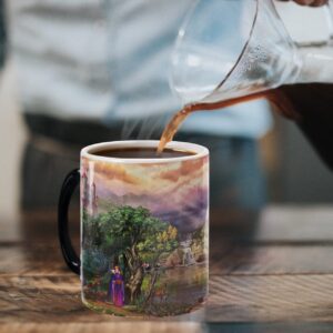 Morphing Mugs Disney – The Evil Queen – Thomas Kinkade Studios - One 11 oz Color Changing Ceramic Mug – Image Revealed When HOT Liquid Is Added!