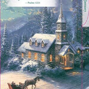 Thomas Kinkade Studios 12-Month 2024 Monthly/Weekly Engagement Calendar with Scr