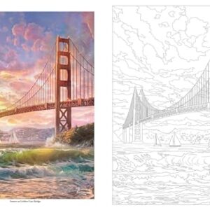 Thomas Kinkade Studios Inspired Destinations: A Coloring Book for Travelers