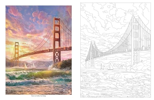 Thomas Kinkade Studios Inspired Destinations: A Coloring Book for Travelers