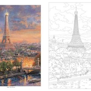 Thomas Kinkade Studios Inspired Destinations: A Coloring Book for Travelers