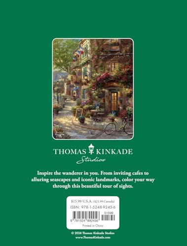 Thomas Kinkade Studios Inspired Destinations: A Coloring Book for Travelers