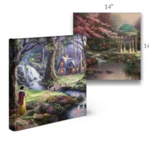 Thomas Kinkade Reflections of Faith 14" x 14" Gallery Wrapped Canvas Art | Frameless Room Wall Art | Certificate of Authenticity Included