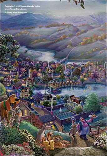 Disney Dreams Collection by Thomas Kinkade Studios: 12-Month 2023 Monthly Pocket