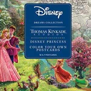 Disney Dreams Collection Thomas Kinkade Studios Disney Princess Color Your Own Postcards