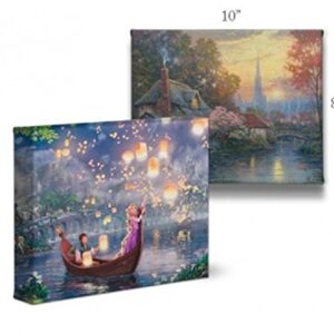 Thomas Kinkade Disney Peter Pan's Never Land 8" x 10" Gallery Wrapped Canvas | Frameless Room Wall Art | Certificate of Authenticity Included