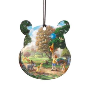 Disney - Winnie the Pooh - Tigger Christopher Robin Eeyore and Piglet – Pooh Shaped Hanging Acrylic Print Accessory – Thomas Kinkade Studios