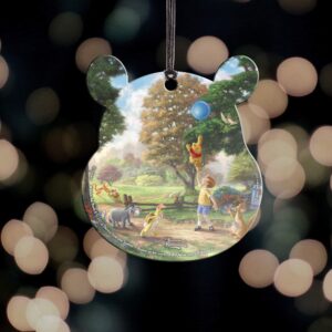 Disney - Winnie the Pooh - Tigger Christopher Robin Eeyore and Piglet – Pooh Shaped Hanging Acrylic Print Accessory – Thomas Kinkade Studios