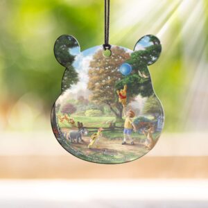 Disney - Winnie the Pooh - Tigger Christopher Robin Eeyore and Piglet – Pooh Shaped Hanging Acrylic Print Accessory – Thomas Kinkade Studios