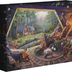 Thomas Kinkade Studios Snow White and the Seven Dwarfs 8 x 10 Gallery Wrapped Canvas