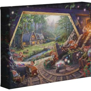 Thomas Kinkade Studios Snow White and the Seven Dwarfs 8 x 10 Gallery Wrapped Canvas