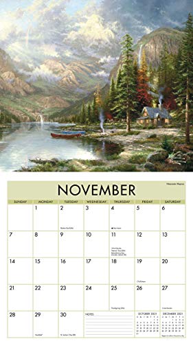 Thomas Kinkade Studios 2021 Deluxe Wall Calendar