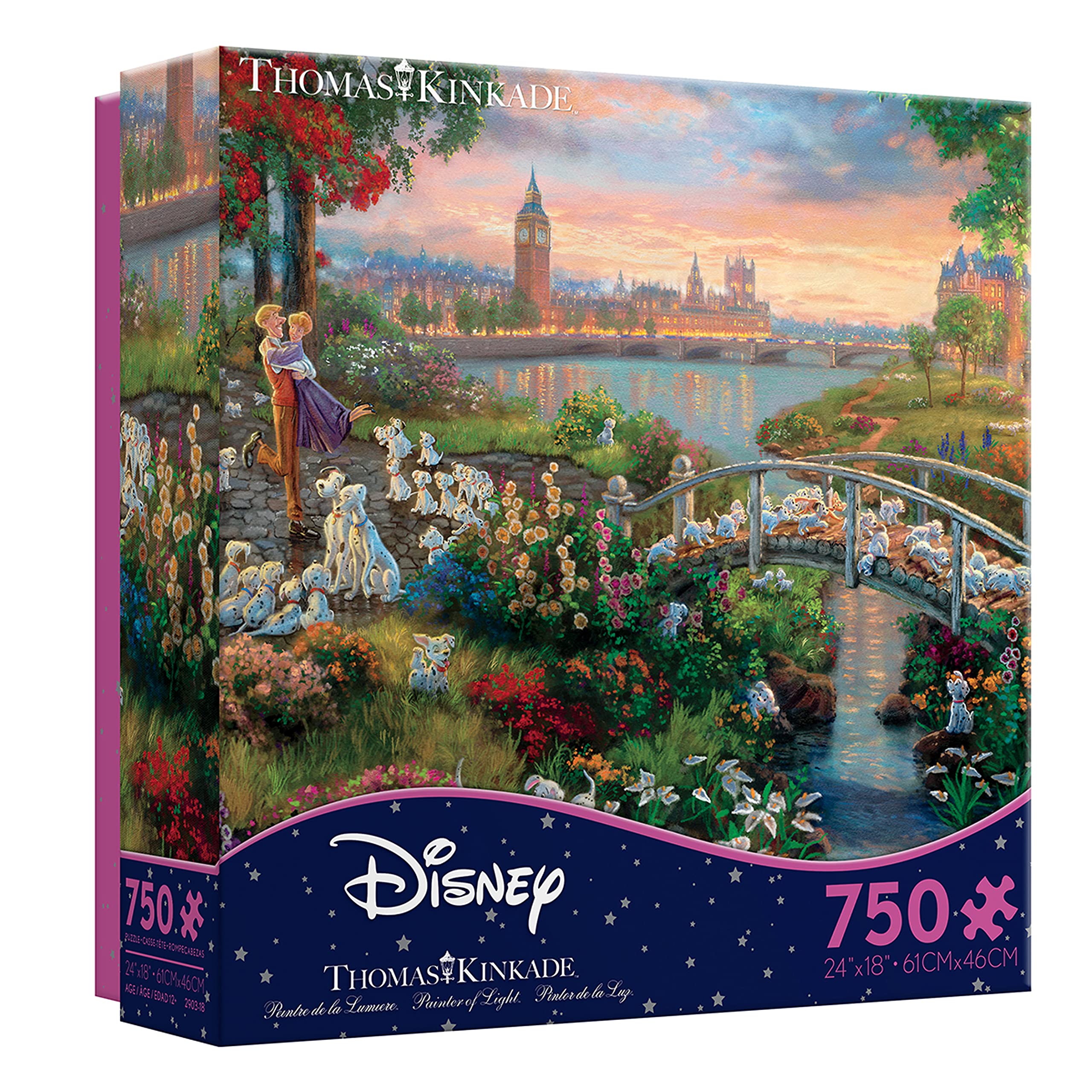 Ceaco - Thomas Kinkade - Disney Dreams Collection - 101 Dalmatians - 750 Piece Jigsaw Puzzle