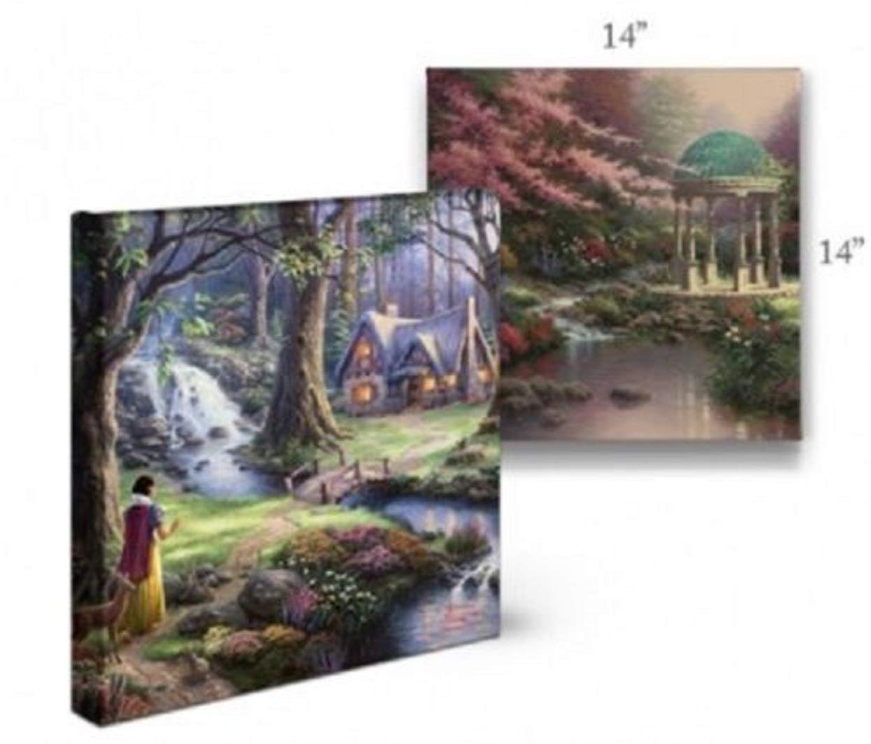 Thomas Kinkade Studios Disney Tangled (Tangled Up In Love, 14" x 14")