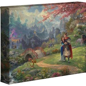 Thomas Kinkade Studios Disney Mulan Blossoms of Love 8" x 10" Gallery Wrapped Canvas