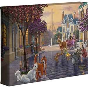 Thomas Kinkade Studios Disney The Aristocats 8" x 10" Gallery Wrapped Canvas