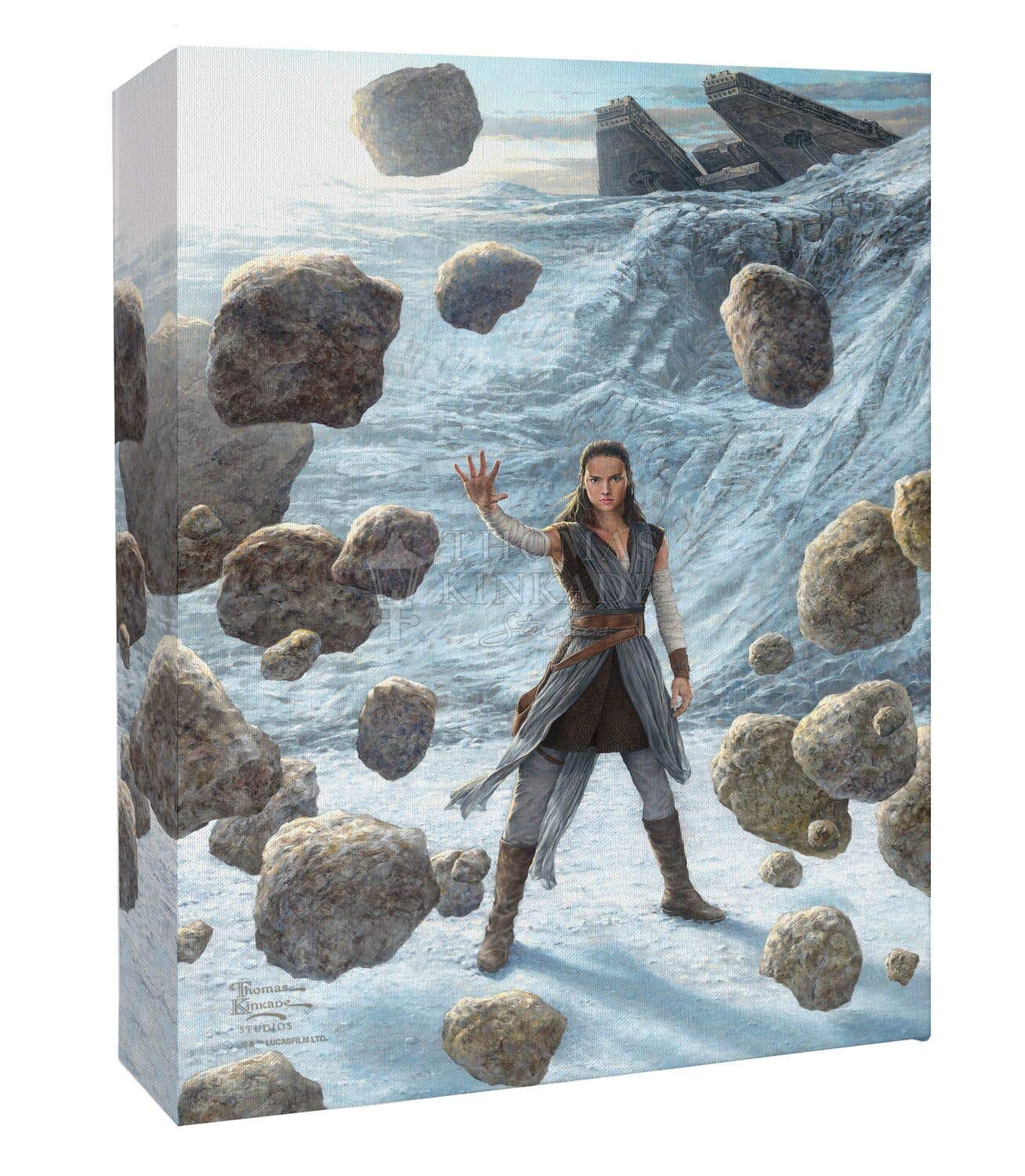 Thomas Kinkade Studios Star Wars Rey of Hope 14 x 10 Gallery Wrapped Canvas