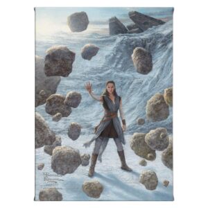 Thomas Kinkade Studios Star Wars Rey of Hope 14 x 10 Gallery Wrapped Canvas