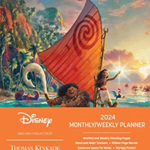 Disney Dreams Collection by Thomas Kinkade Studios 12-Month 2024 Monthly/Weekly: Moana