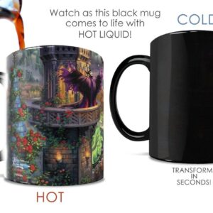 Morphing Mugs Disney – Sleeping Beauty – Maleficent’s Curse - Thomas Kinkade Studios - One 11 oz Color Changing Ceramic Mug – Image Revealed When HOT Liquid Is Added!