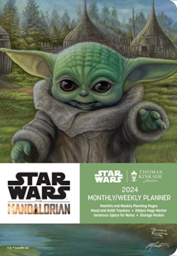 THE MANDALORIAN by Thomas Kinkade Studios 12-Month 2024 Monthly/Weekly Planner Calen: Child's Play