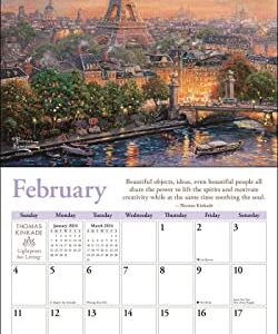 Thomas Kinkade Lightposts for Living 2024 Wall Calendar