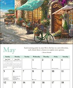 Thomas Kinkade Lightposts for Living 2024 Wall Calendar