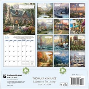 Thomas Kinkade Lightposts for Living 2024 Wall Calendar