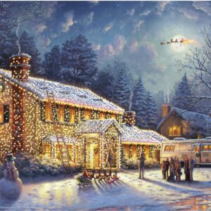 Ceaco - Thomas Kinkade - Holiday Movies - National Lampoons Xmas Vacation - 300 Piece Jigsaw Puzzle