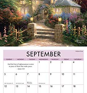 Thomas Kinkade Studios 2021 Deluxe Wall Calendar with Scripture