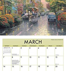 Thomas Kinkade Studios 2021 Deluxe Wall Calendar with Scripture