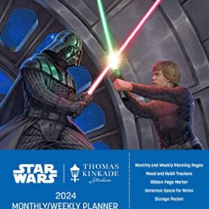 STAR WARS by Thomas Kinkade Studios 12-Month 2024 Monthly/Weekly Planner Calendar